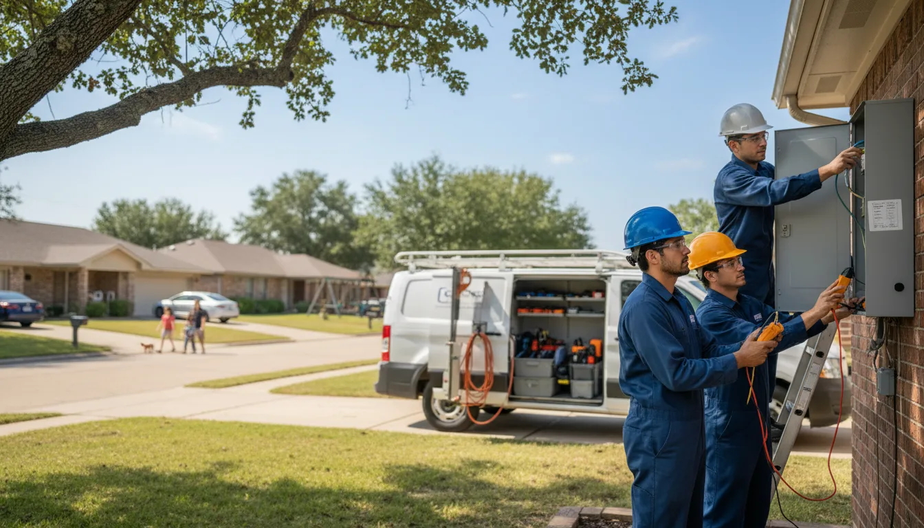 Certified electrician providing emergency electrical services in Palco, KS
